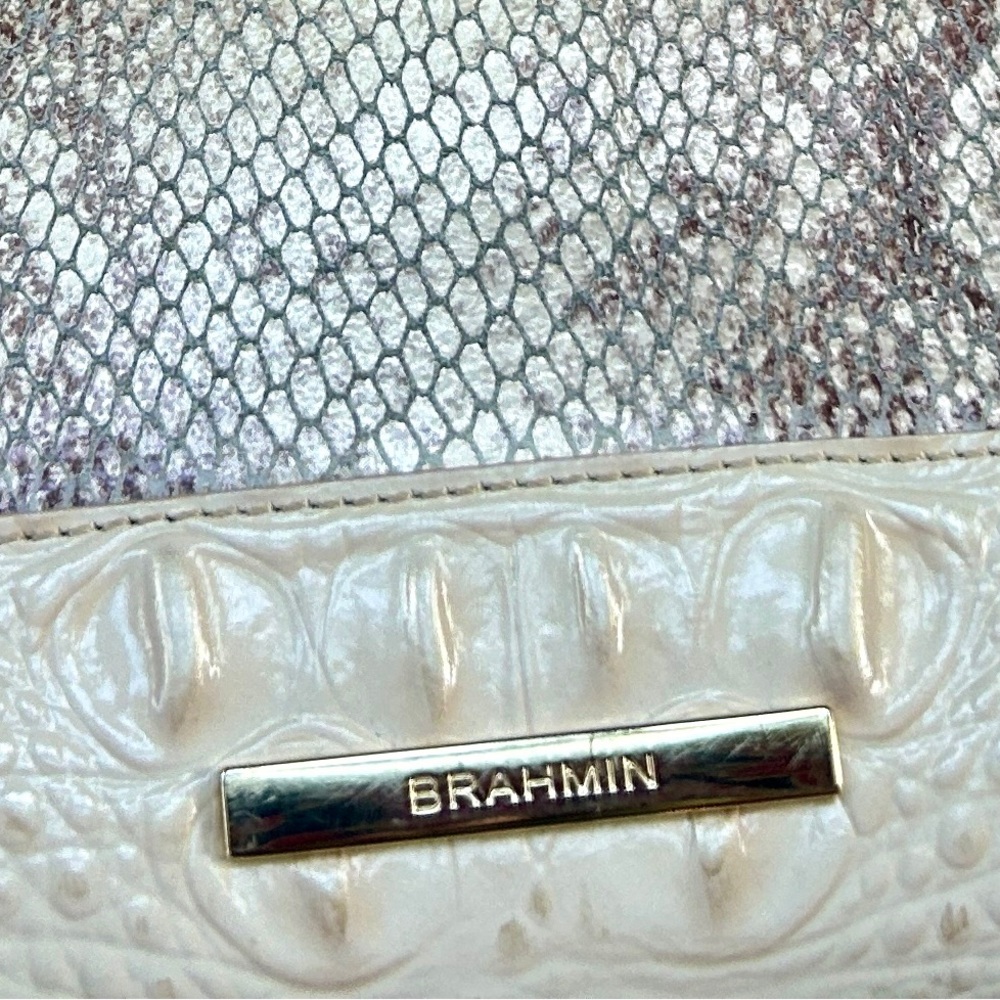 Brahmin Cream and Gold Crossbody Bag - Picture 3 of 5